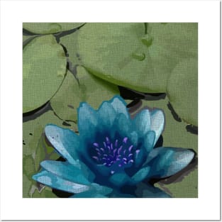 Lotus2-Blue Posters and Art